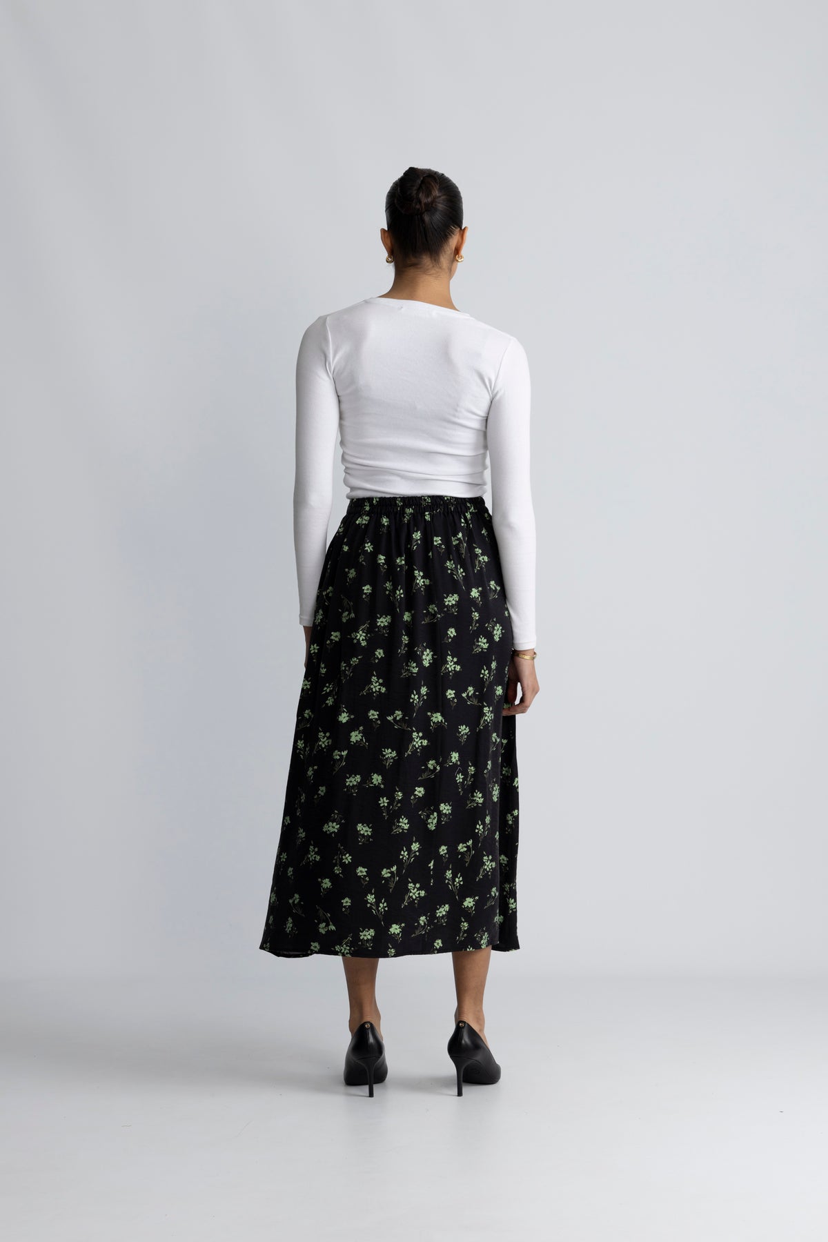 Jusine Karalynn Skirt Aop - Forest Shad Flw