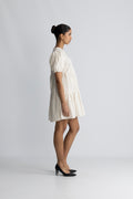 Santina Dress - Cream Check
