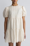Santina Dress - Cream Check