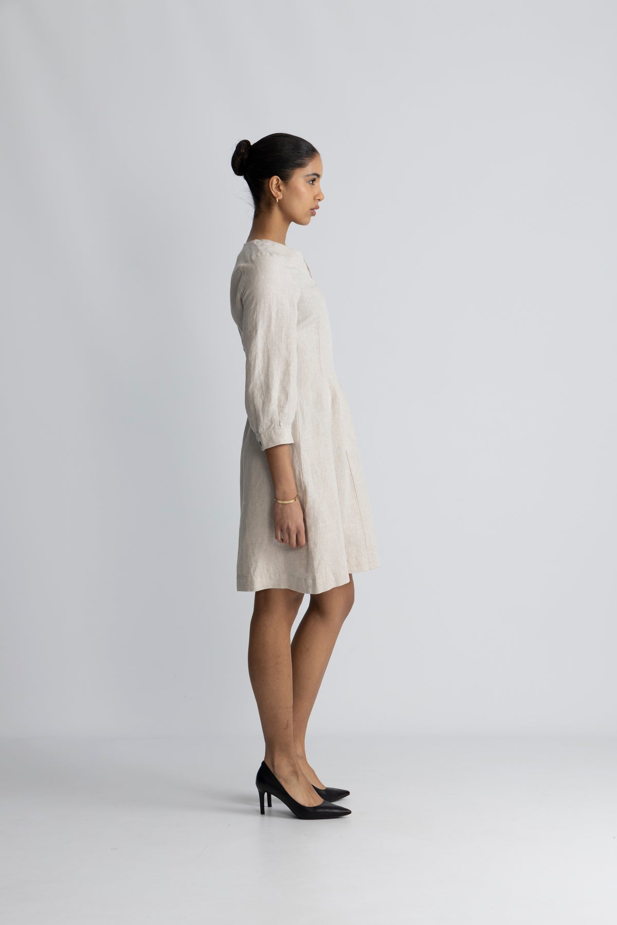 SolinaIW Fitted Dress - Haze Melange