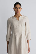 SolinaIW Fitted Dress - Haze Melange