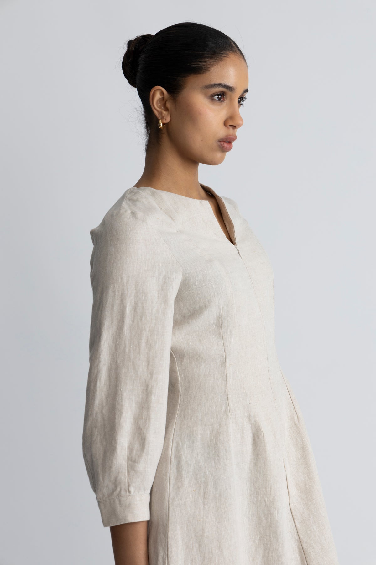 SolinaIW Fitted Dress - Haze Melange