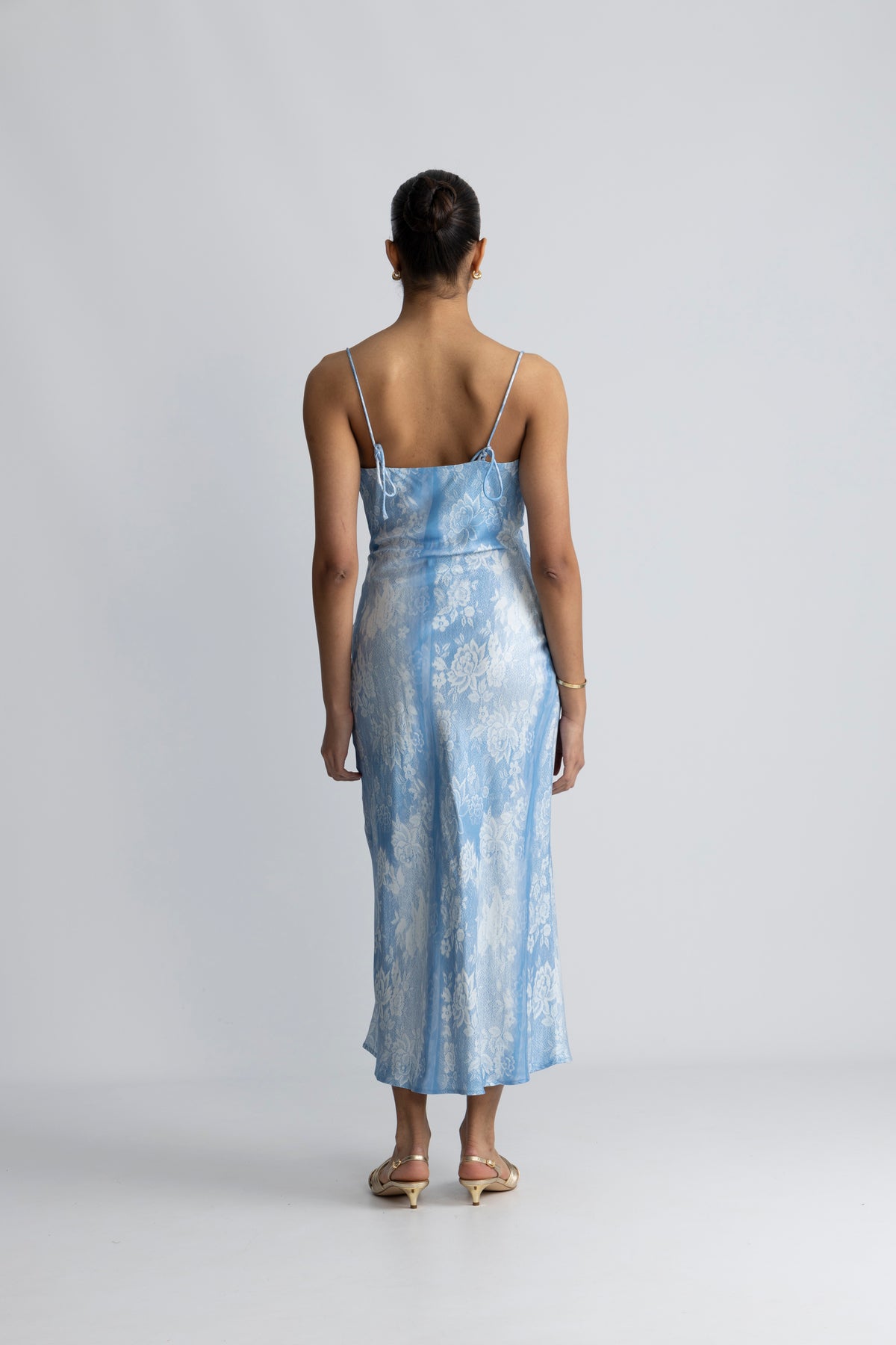 Eila Print Dress - Blue Mix