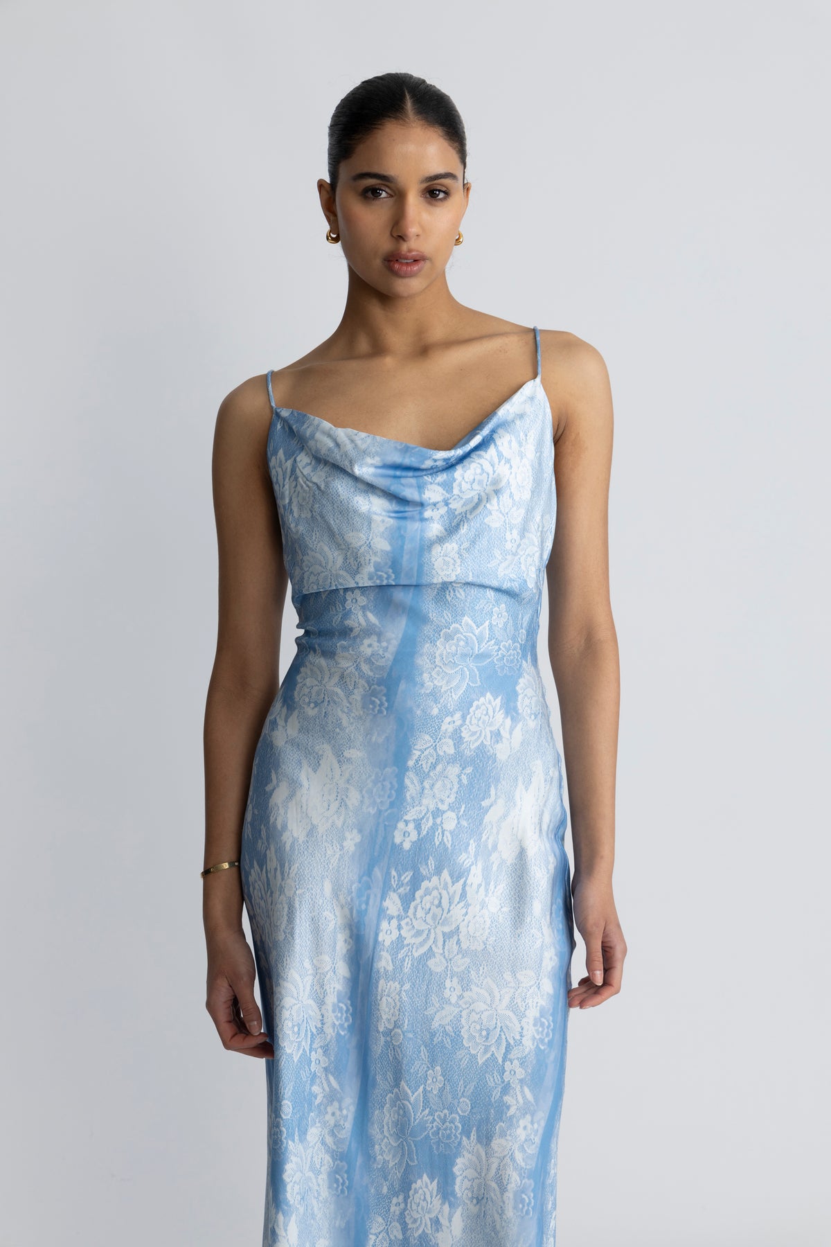 Eila Print Dress - Blue Mix