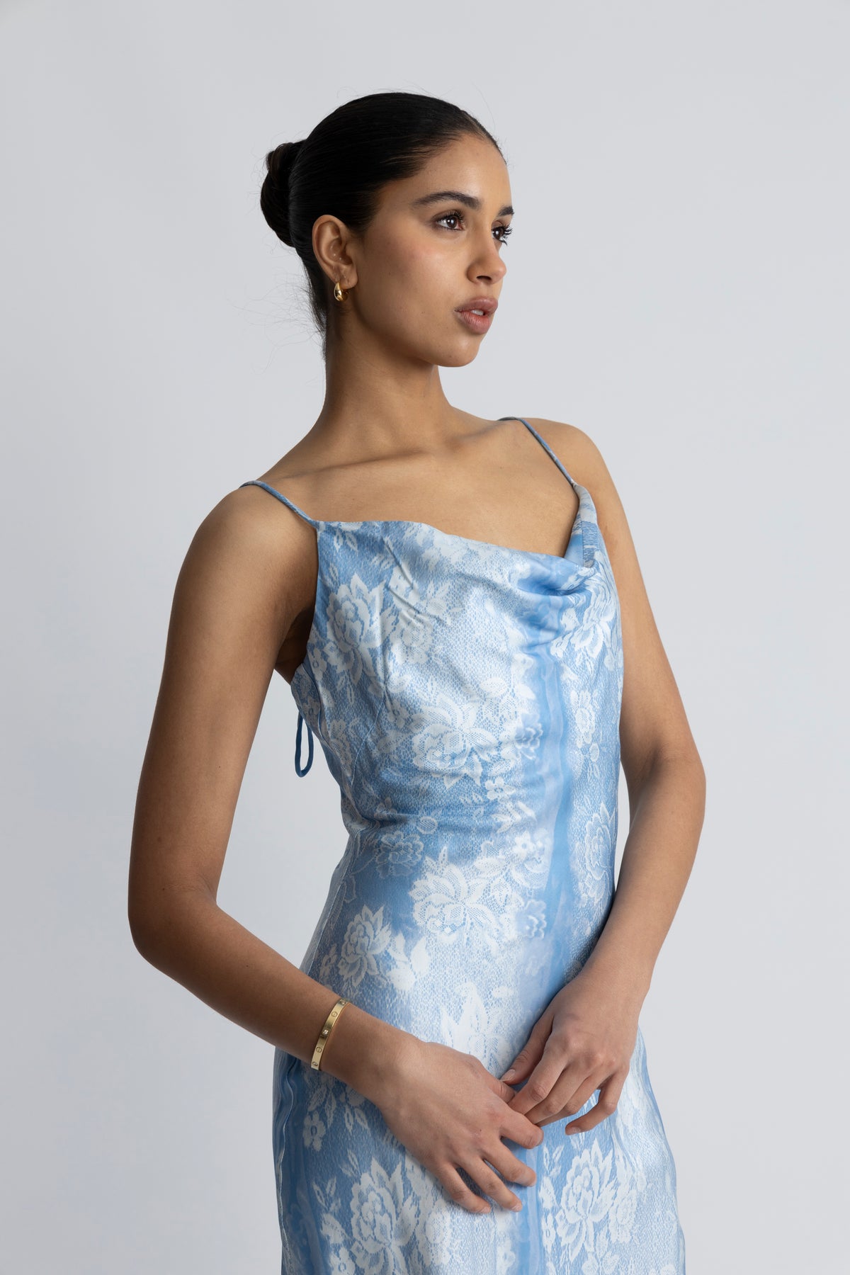 Eila Print Dress - Blue Mix