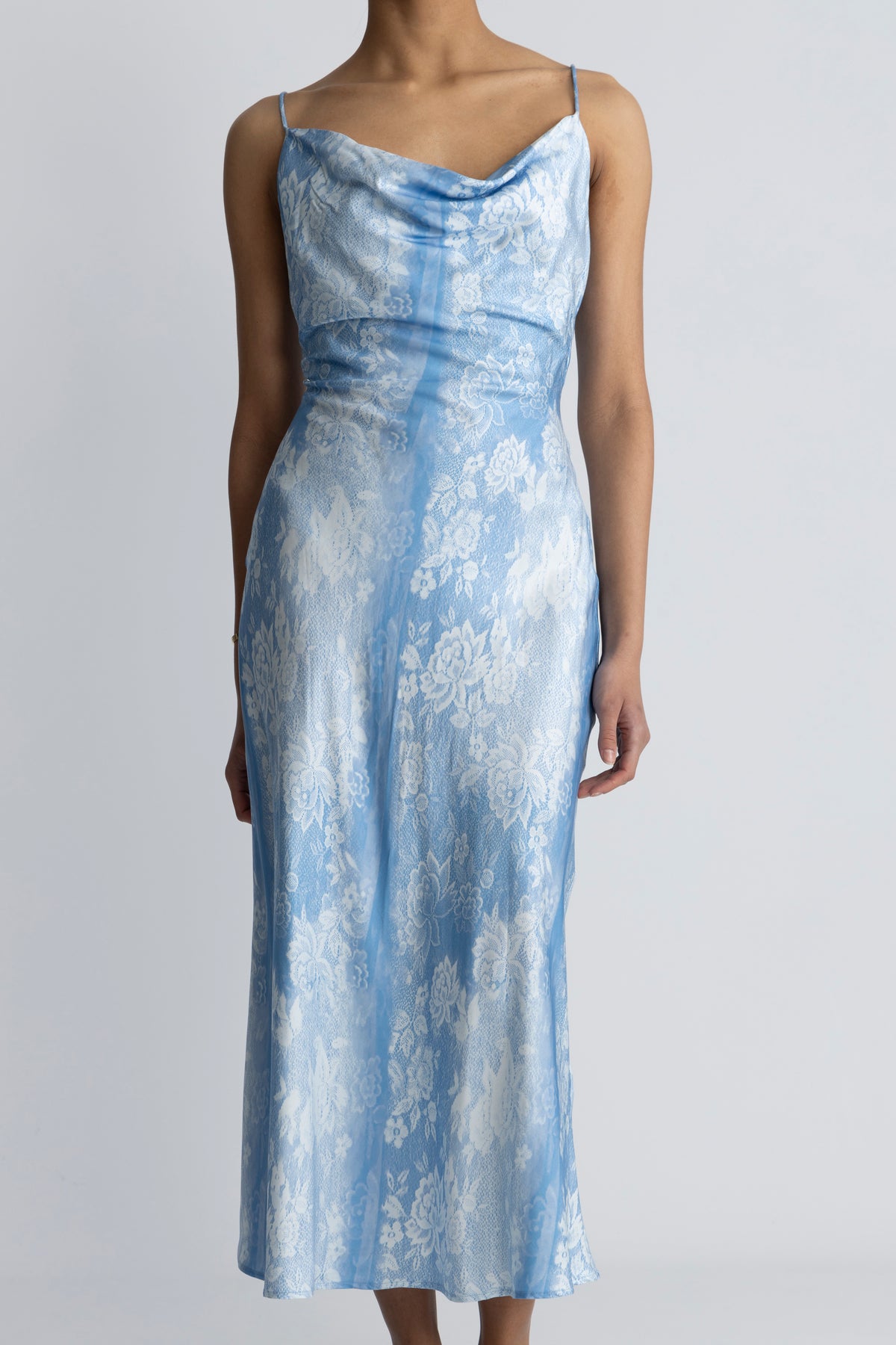 Eila Print Dress - Blue Mix