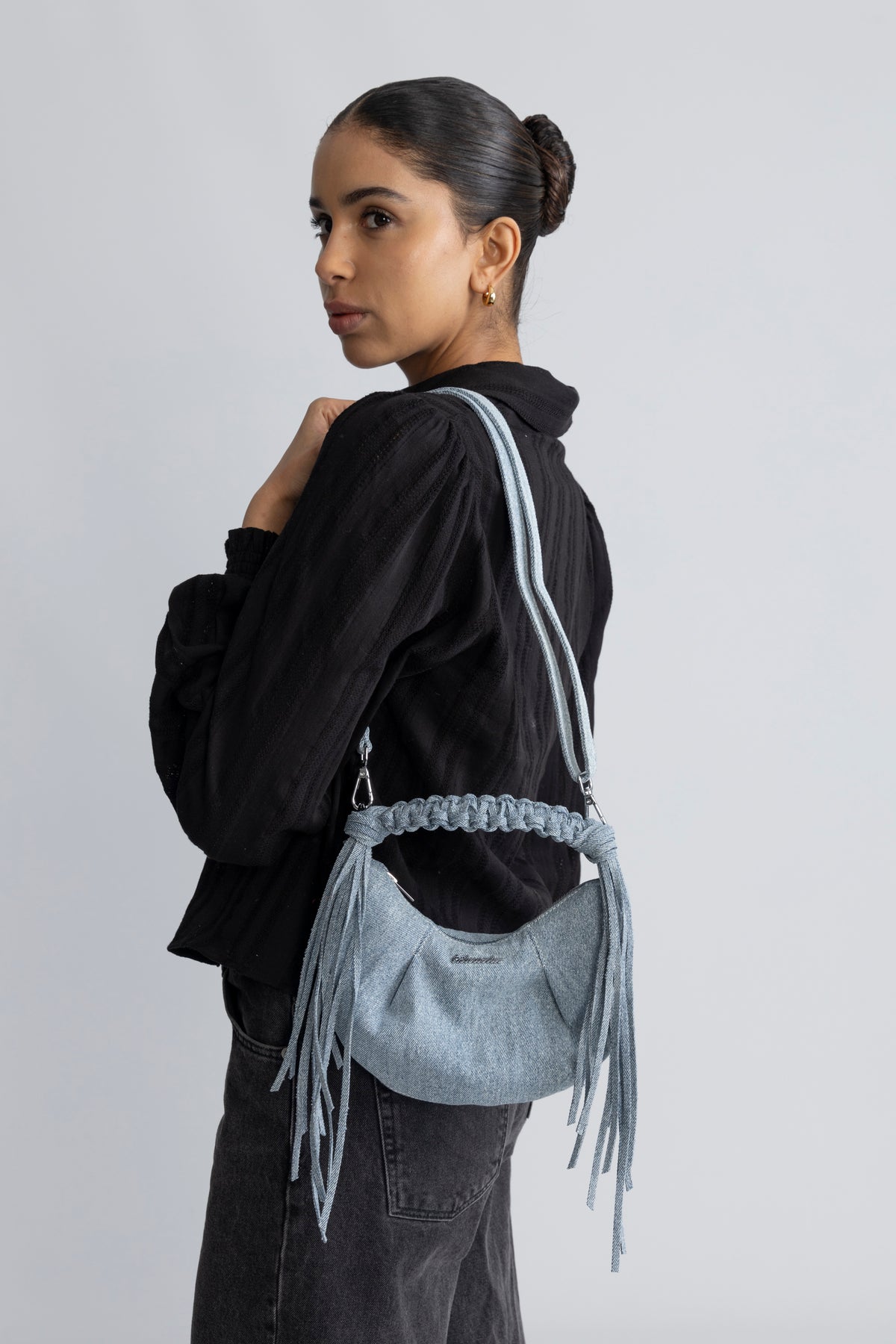 Cocoon Denim Micro Bag - Lt. Blue Mix