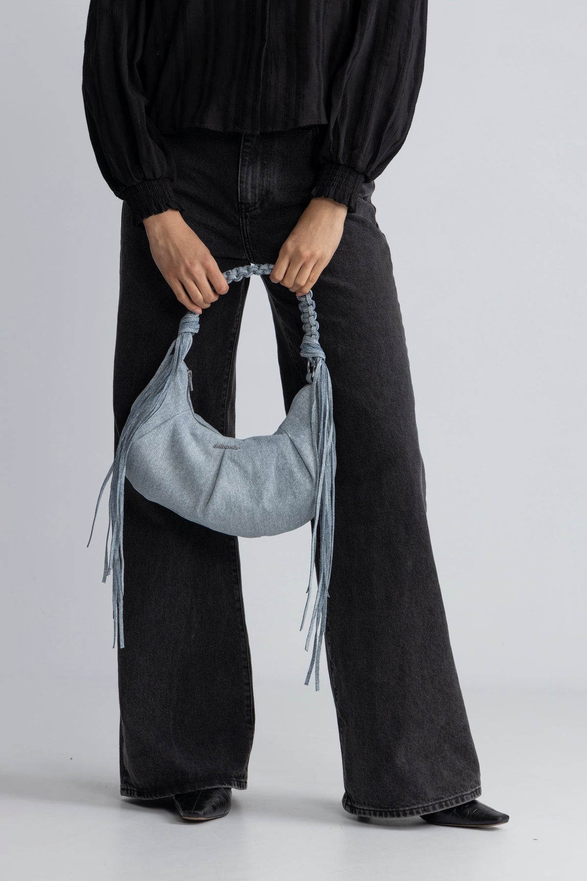 Cocoon Denim Small Bag - Lt. Blue Mix