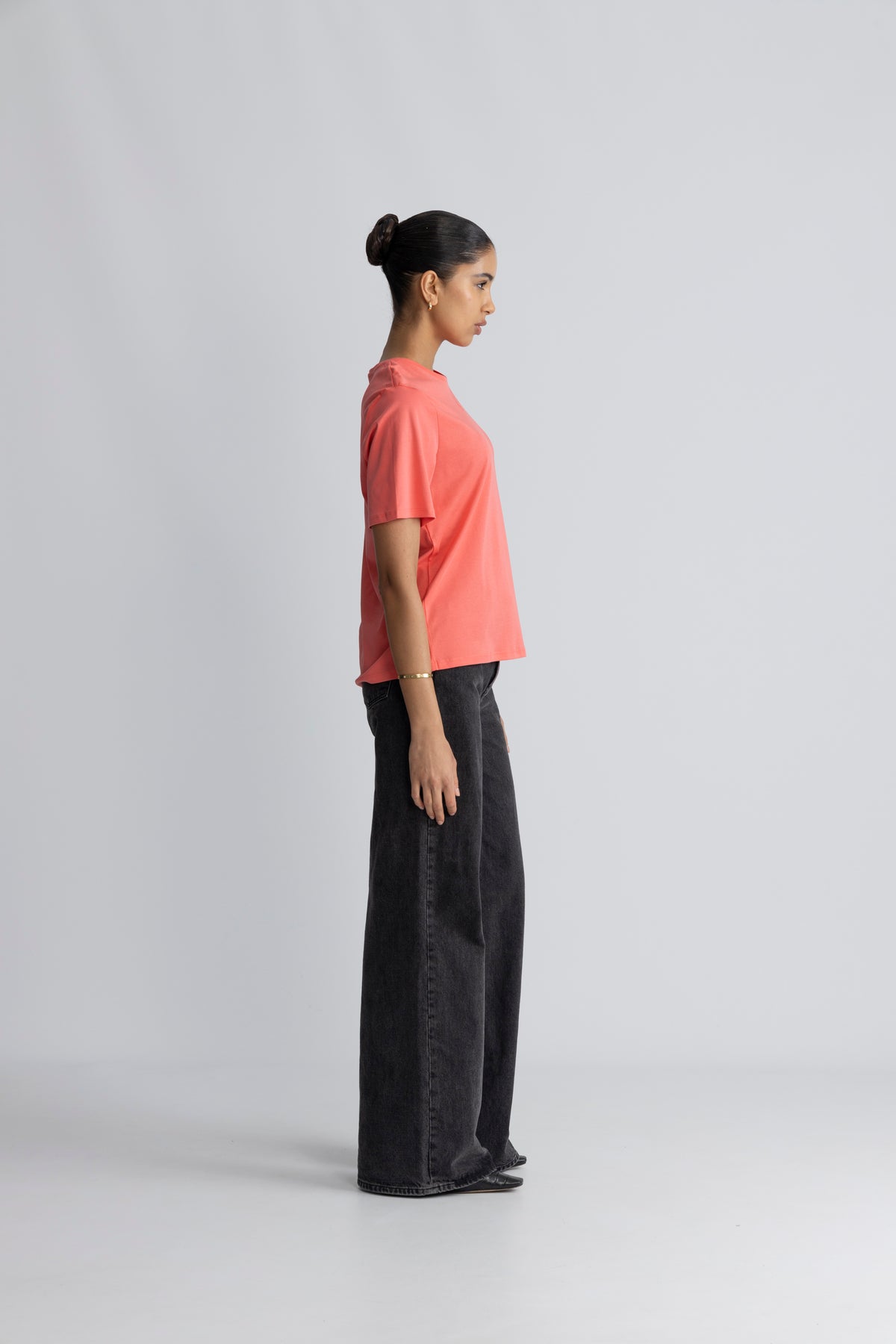 Melea Icon T-shirt - S Coral S Pink