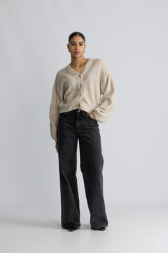 Hila Hope Cardigan - Oatmeal Melange