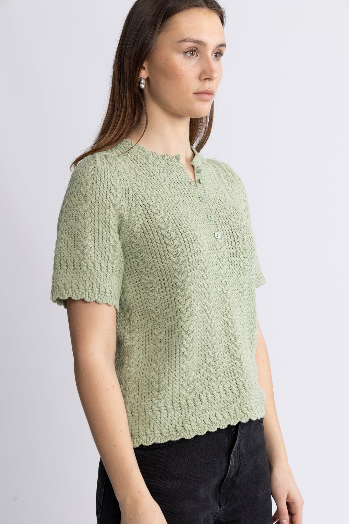Esmeralda Pullover - Ljusgrön