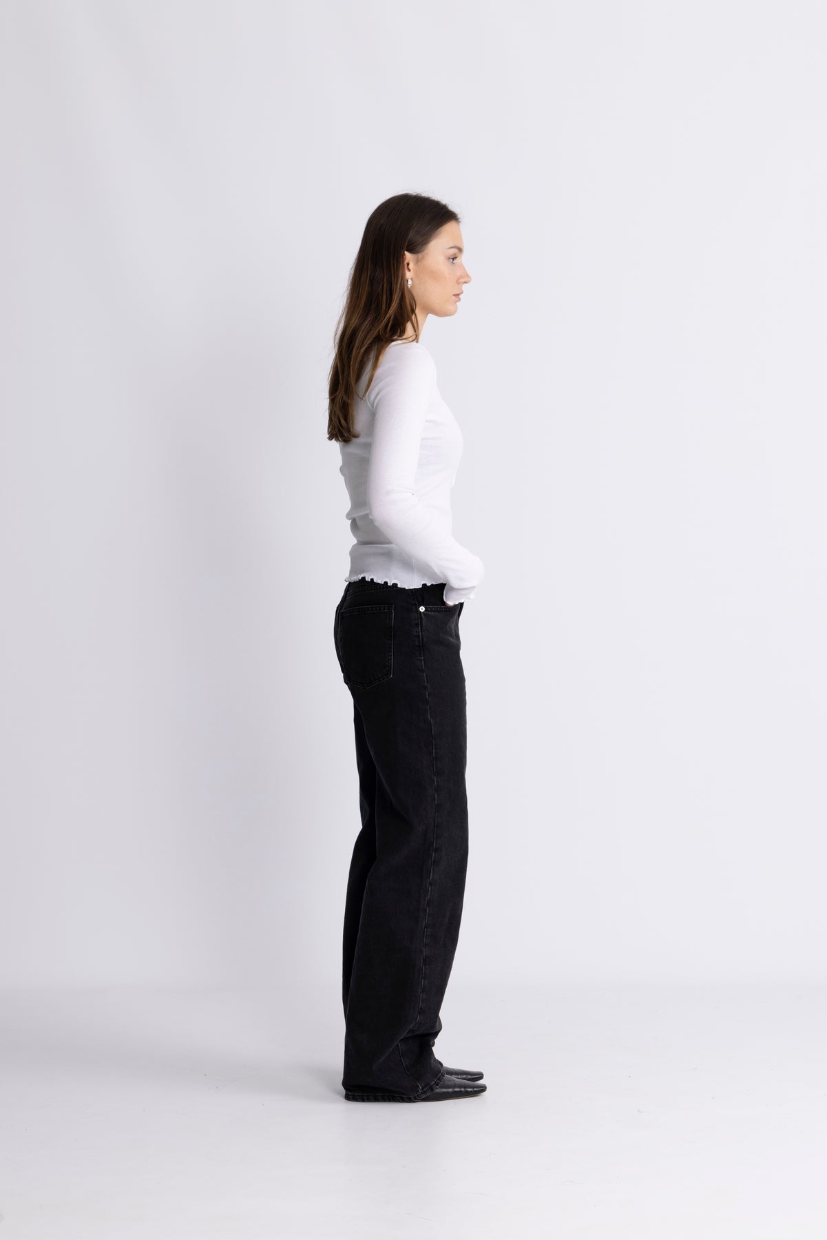 Buttoned Ls Top - Bright White