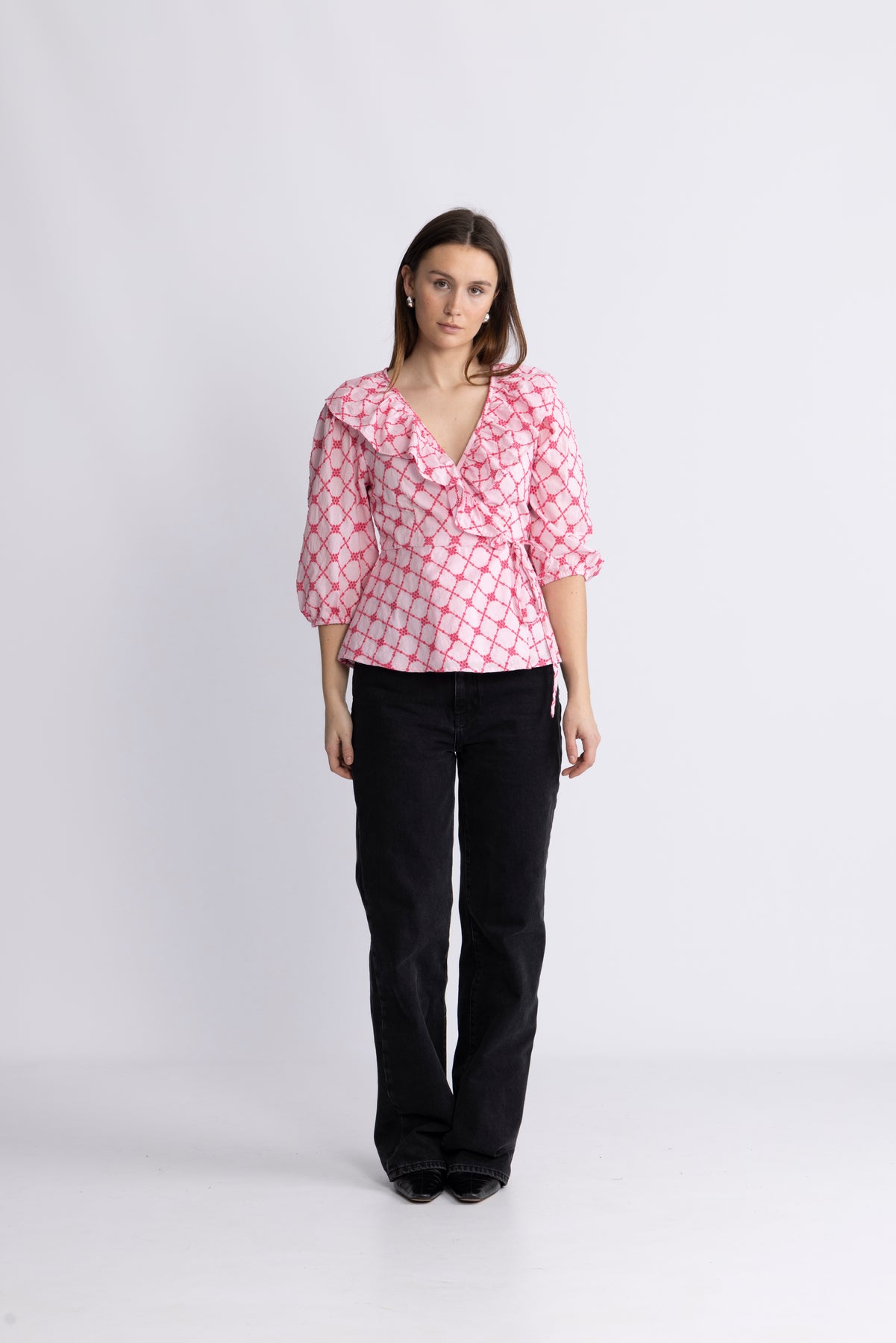 Kolina Blouse - Pink Lemonade Combo