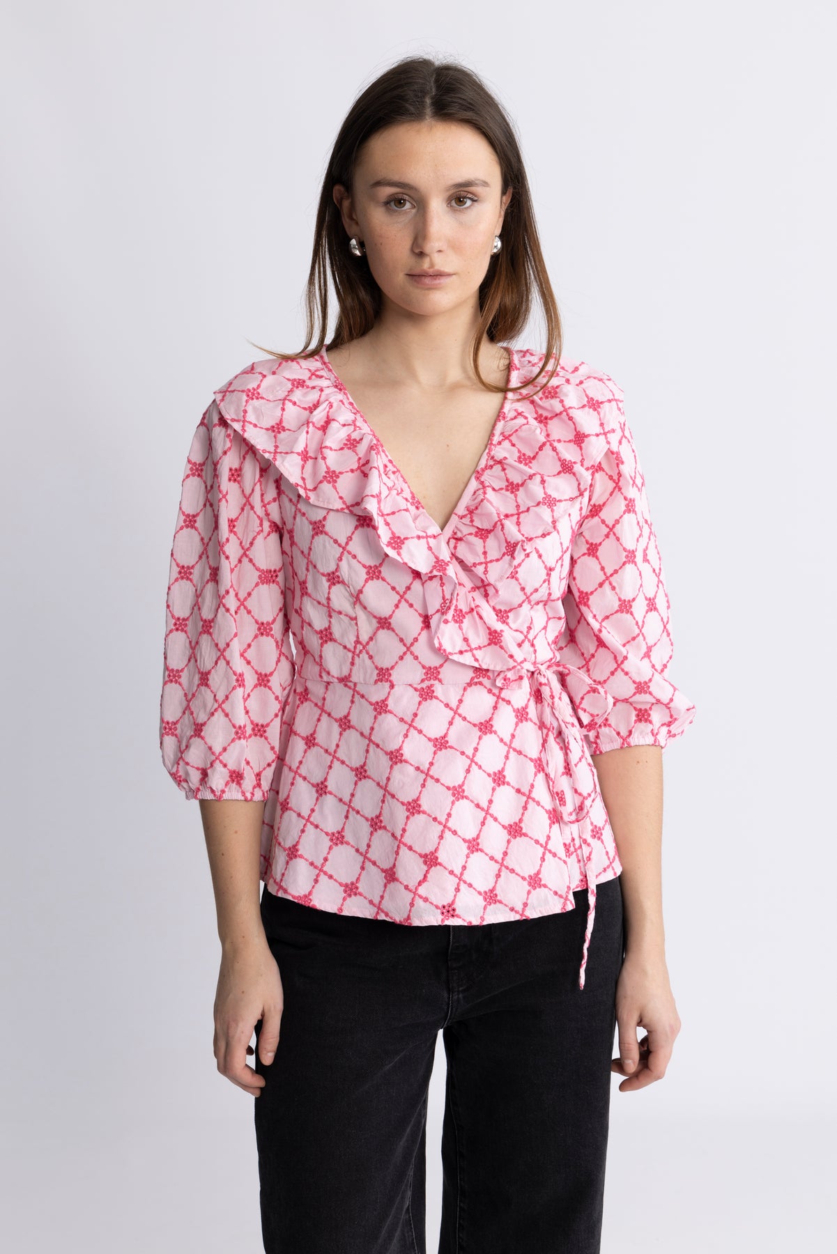 Kolina Blouse - Pink Lemonade Combo