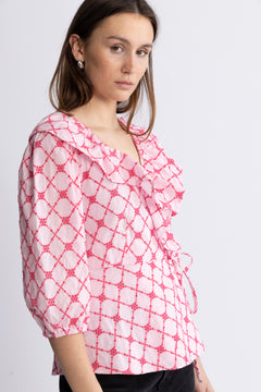 Kolina Blouse - Pink Lemonade Combo