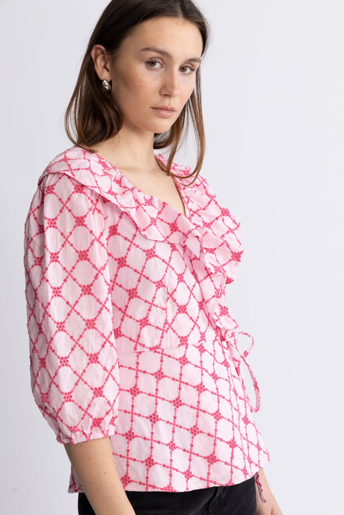Kolina Blouse - Pink Lemonade Combo