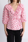 Kolina Blouse - Pink Lemonade Combo