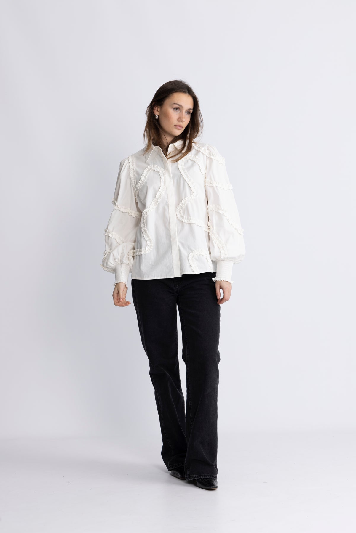 Yastrima Ls Shirt S. - Star White