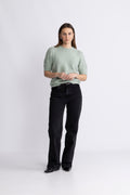 Yasanne SS Knit Pullover - Iceberg Green