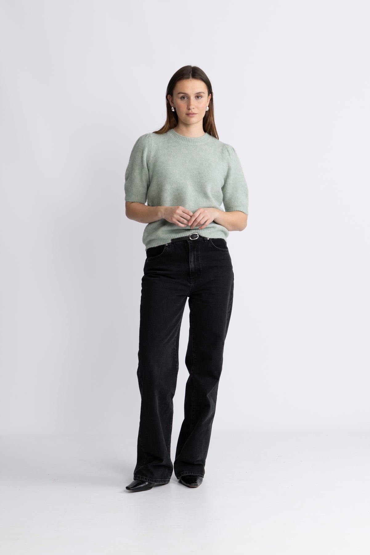 Yasanne SS Knit Pullover - Iceberg Green