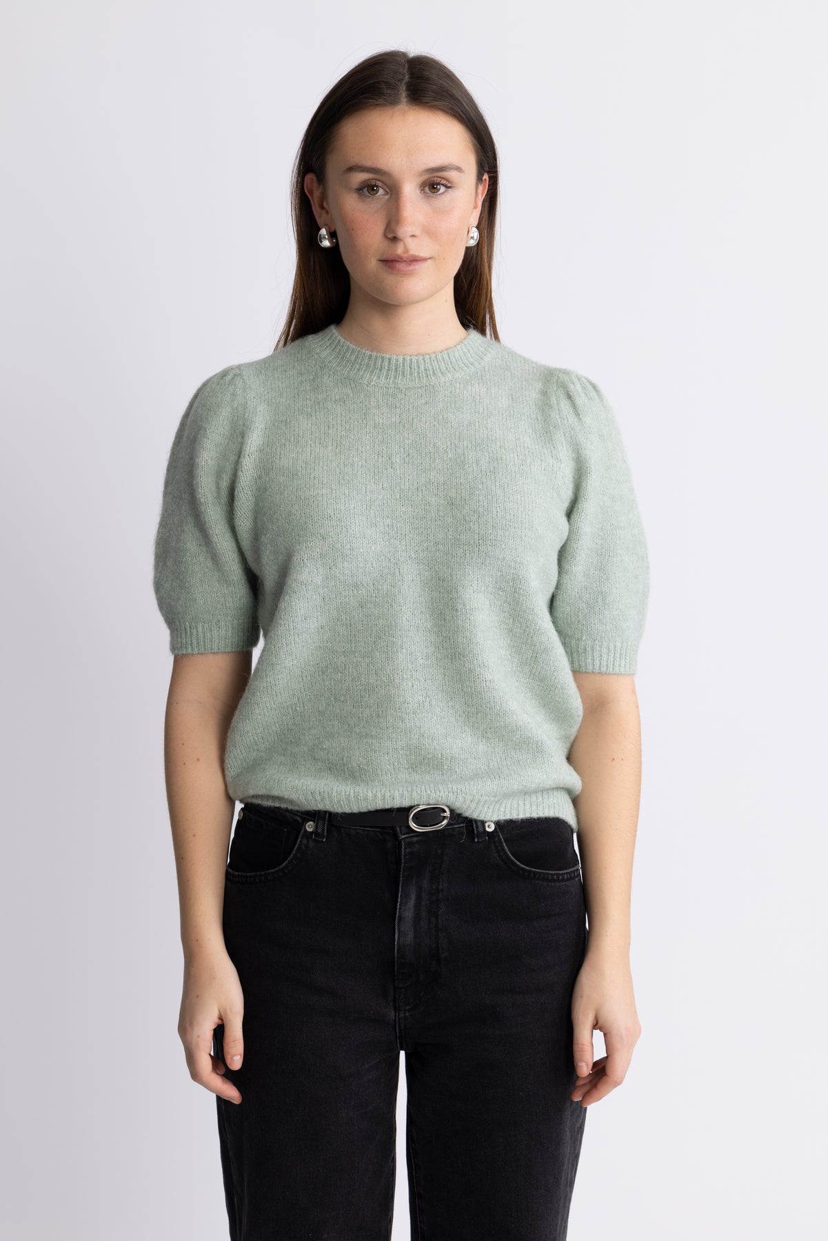 Yasanne SS Knit Pullover - Iceberg Green
