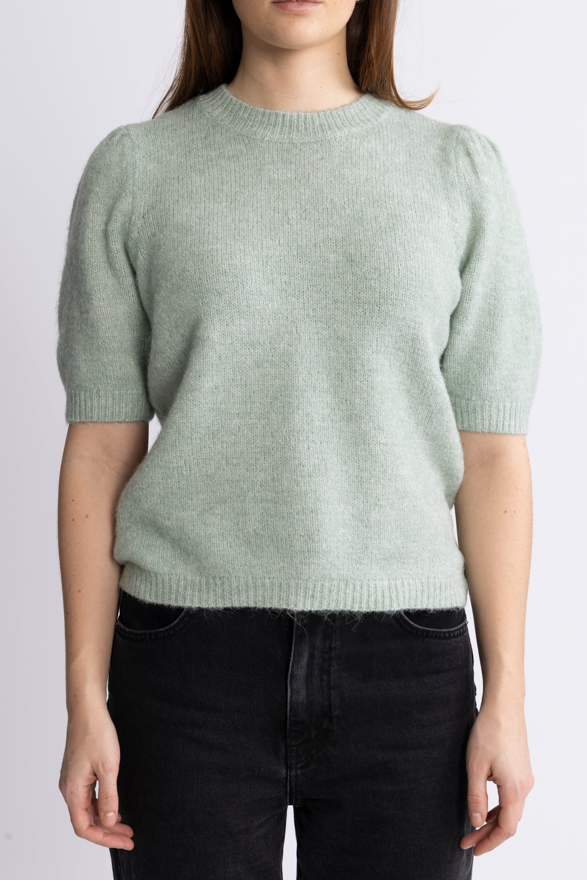 Yasanne SS Knit Pullover - Iceberg Green