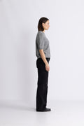 Yasanne SS Knit Pullover - Light Grey Melange