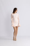 Flower Mesh Mini Dress