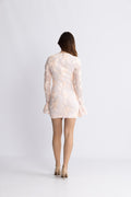 Flower Mesh Mini Dress