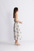 Vera Midiklänning - Cecile Floral - Pale Blue