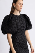 Jacquard Mini Dress - Svart