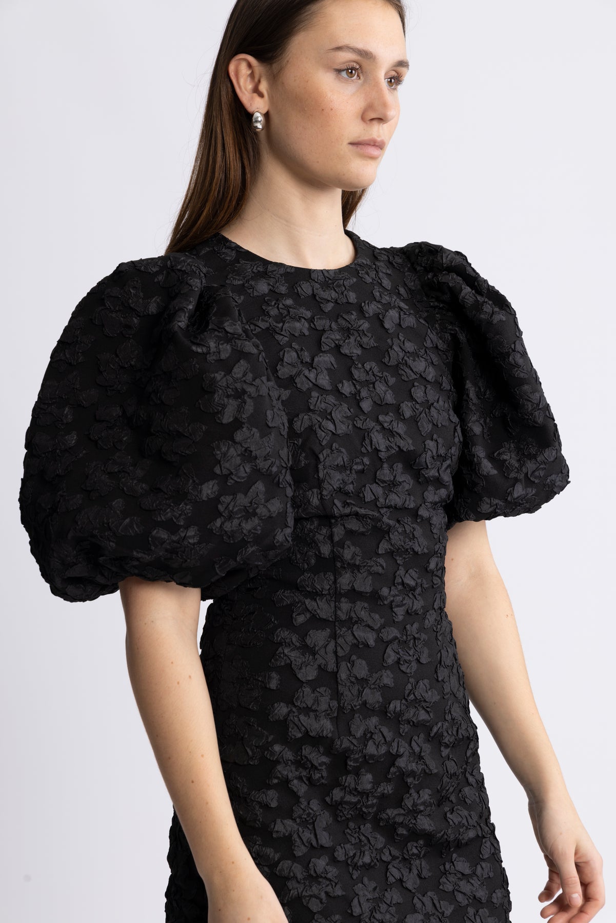 Jacquard Mini Dress - Svart