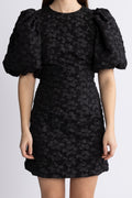 Jacquard Mini Dress - Svart