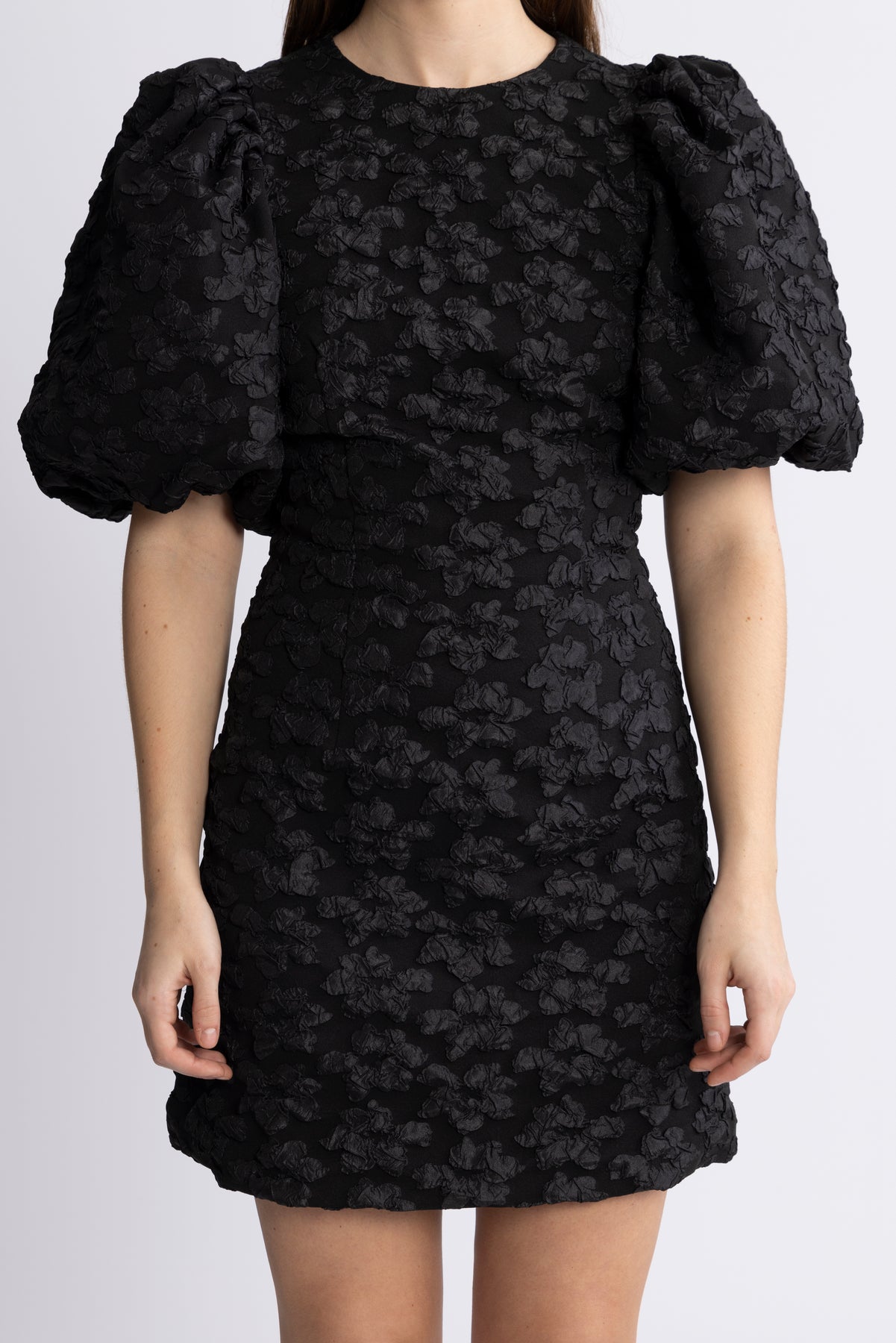 Jacquard Mini Dress - Svart