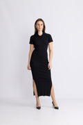 Babba Rib Dress - Svart