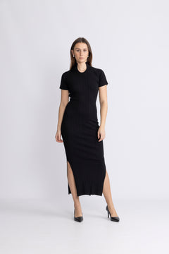 Babba Rib Dress - Black
