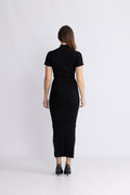 Babba Rib Dress - Svart