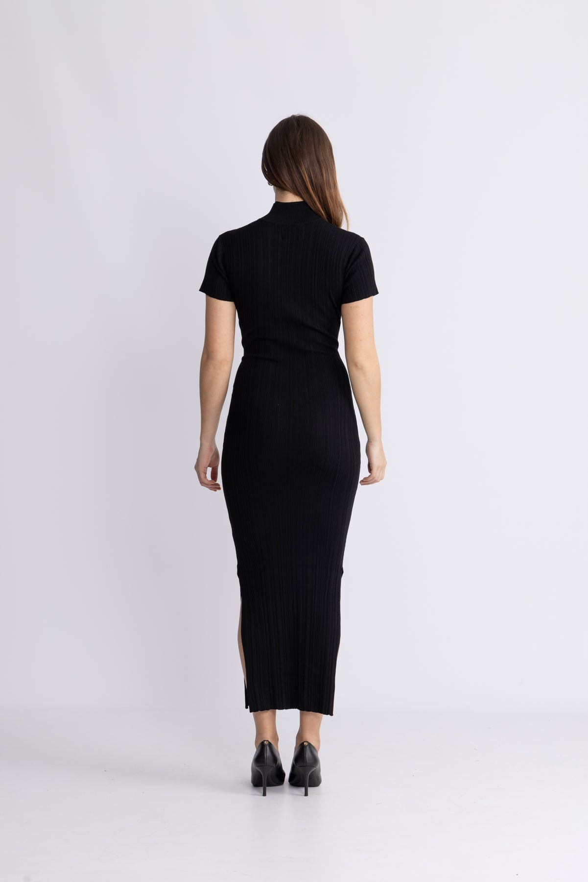 Babba Rib Dress - Svart