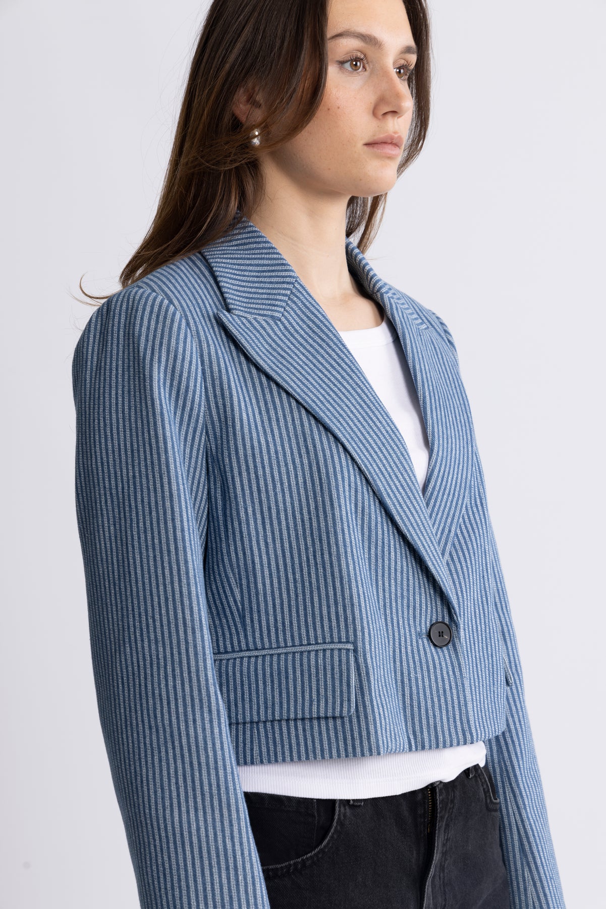 Nelliecc Stripe Blazer - Blå
