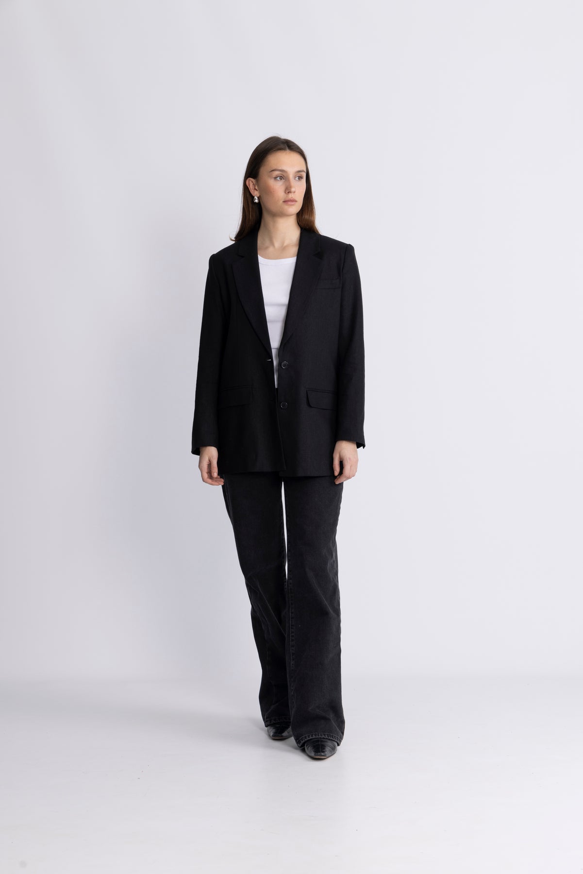 Tania-Rita Ls Relaxed Blazer - Svart
