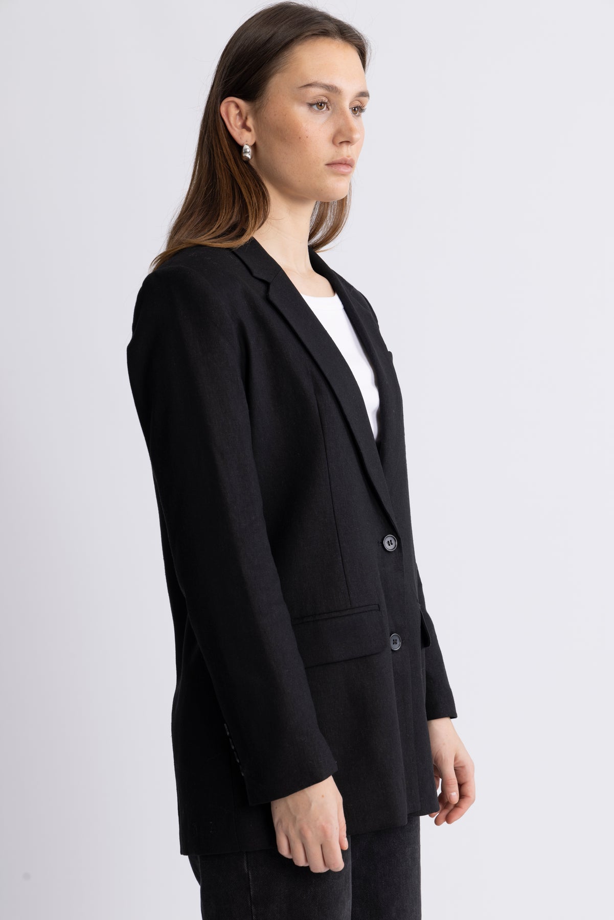 Tania-Rita Ls Relaxed Blazer - Svart