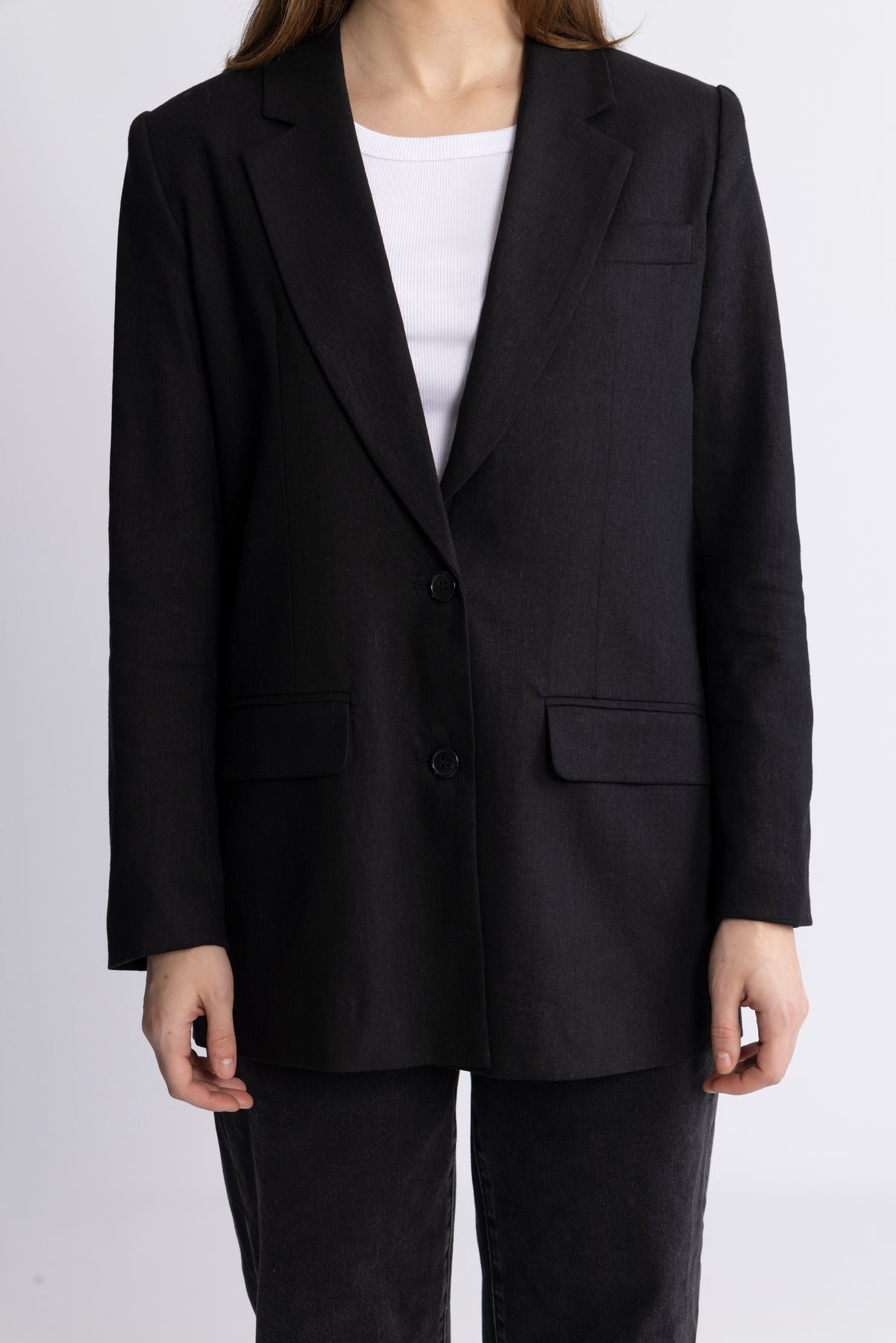 Tania-Rita Ls Relaxed Blazer - Svart