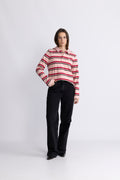 Ally Blus - Pink Bordeaux Stripe