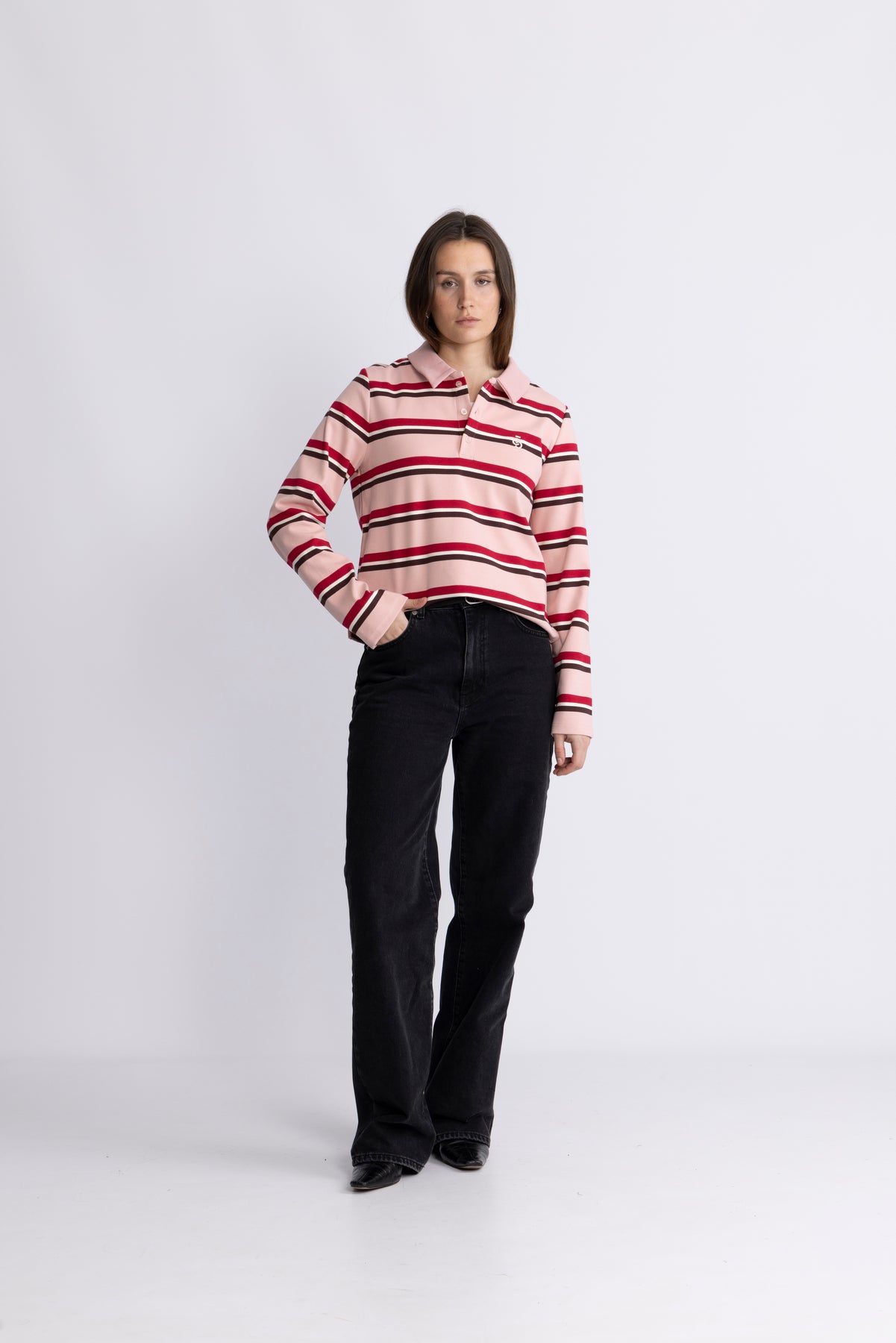 Ally Blus - Pink Bordeaux Stripe