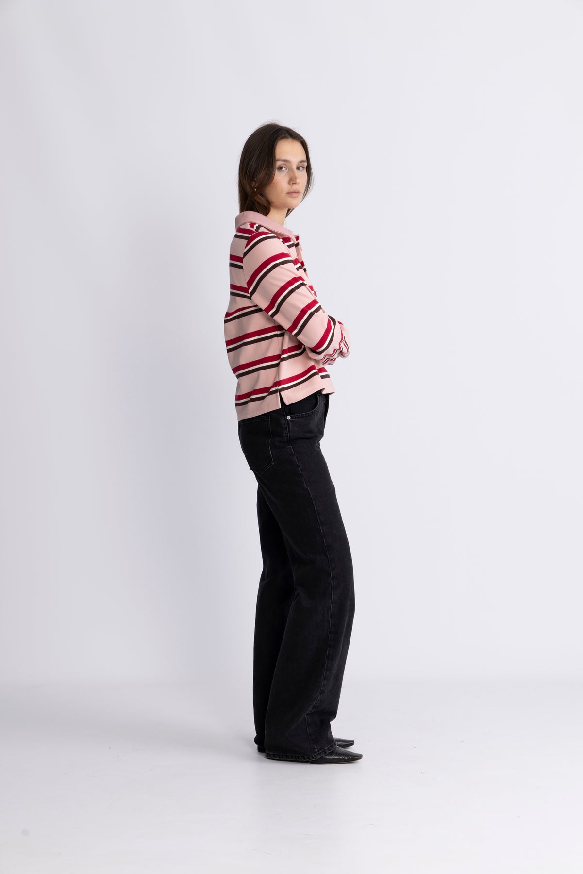 Ally Blus - Pink Bordeaux Stripe