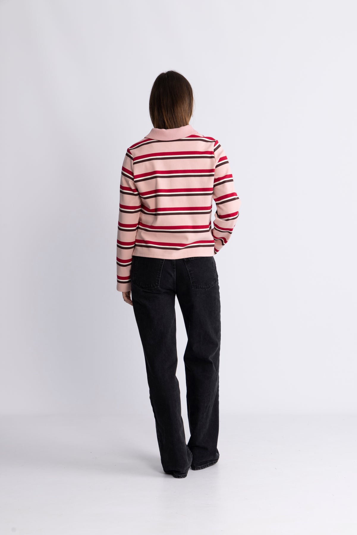 Ally Blus - Pink Bordeaux Stripe