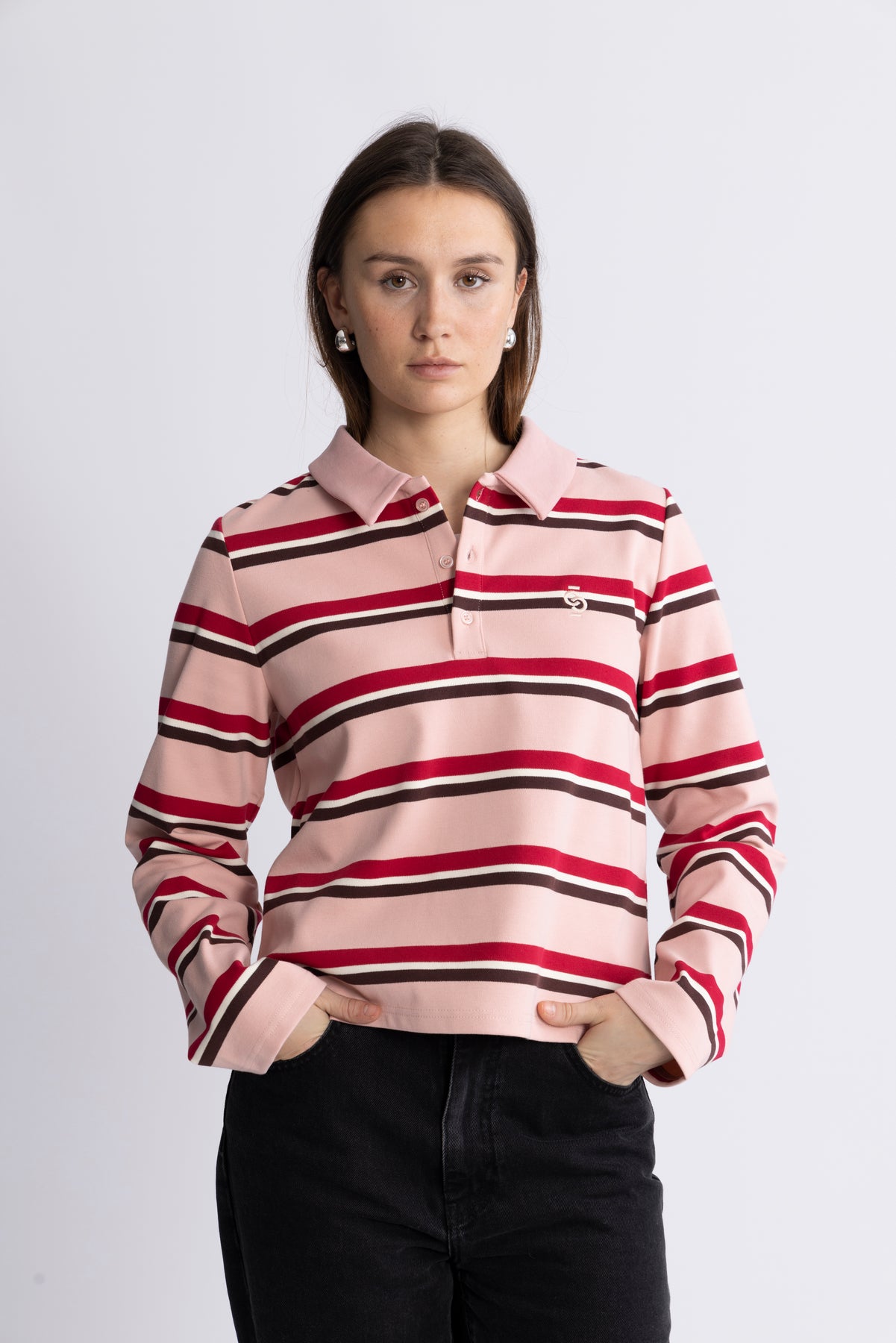 Ally Blus - Pink Bordeaux Stripe