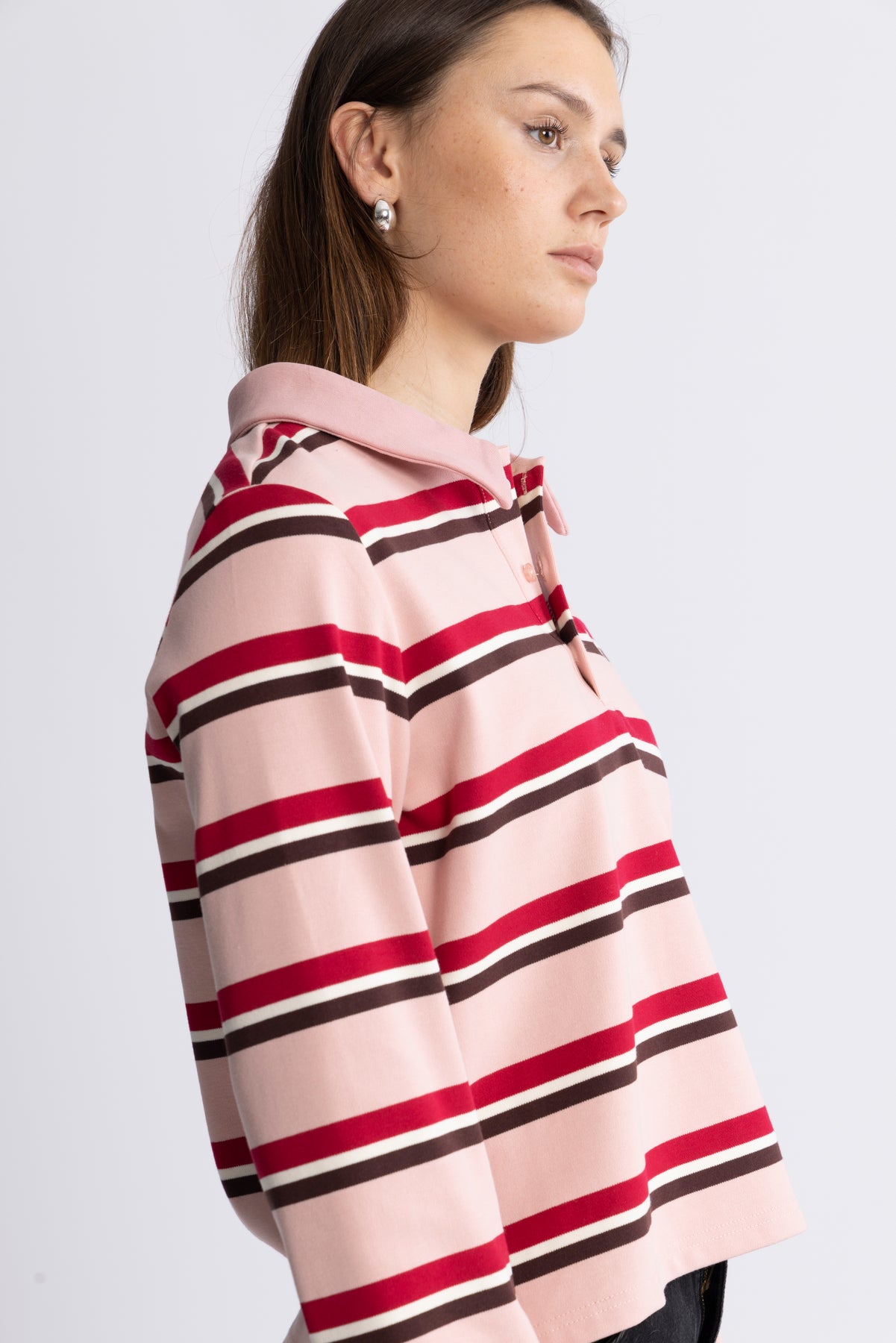 Ally Blus - Pink Bordeaux Stripe