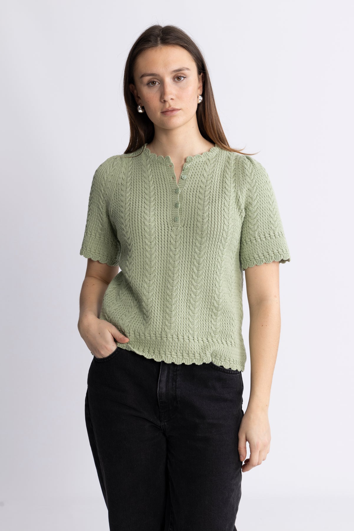 Esmeralda Pullover - Ljusgrön