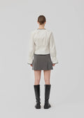 Emilia Bow Shirt - Soft White